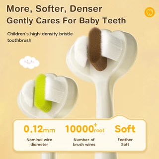 Dr.isla แปรงสีฟันเด็ก แปรงสีฟัน สำหรับเด็ก 10000เส้นใย แปรงสีฟันเด็กเล็ก 2-9ขวบ แปรงสีฟันขนนุ่ม Toothbrush สำหรับเด็กT12