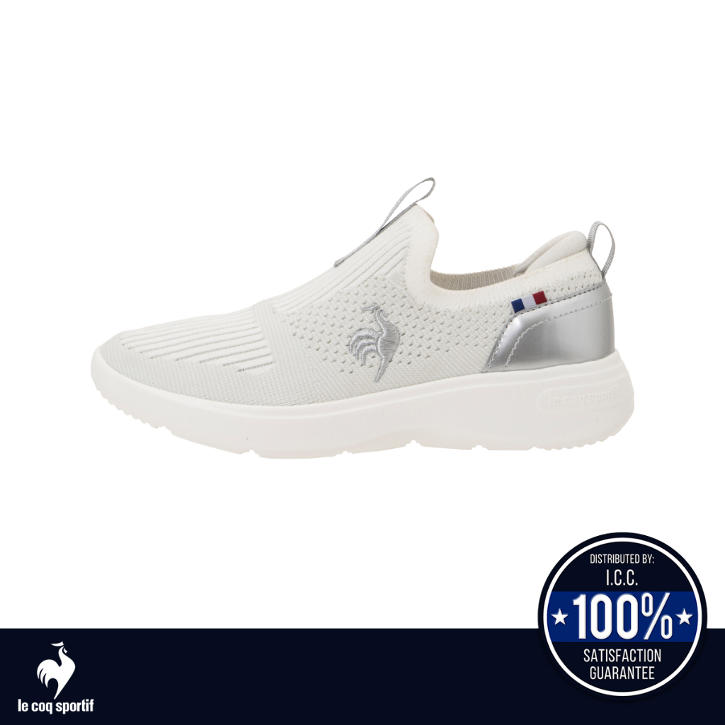 le coq sportif รองเท้าผู้หญิง รุ่น  LA RHONE  FK II สีขาว (รองเท้าผ้าใบ,แฟชั่น,สลิปออน,ผ้าใบผู้หญิง)