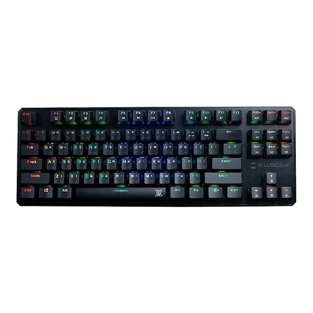 KEYBOARD (คีย์บอร์ด) NUBWO X-LUTION X21 TKL (BLACK) (OUTEMU BLUE SWITCH) (RGB LED) (EN/TH)