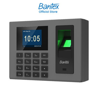 [ฟรีของแถม] Bantex เครื่องสแกนลายนิ้วมือ ตอกบัตร เครื่องบันท…