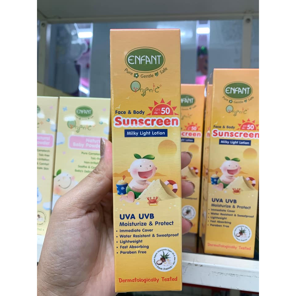 Enfant โลชั่นบำรุงผิว ป้องกันแสงแดดและแสงไฟ SPF30PA+++ - รูปที่ 4
