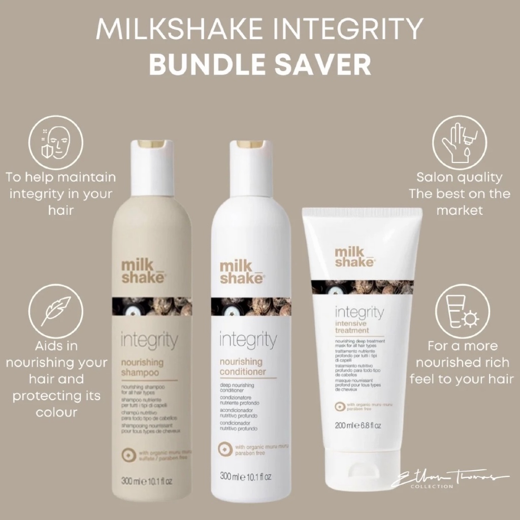Milkshake บำรุงผมแห้งเสียที่หยาบแข็ง ชี้ฟู Milk Shake Integrity Nourishing Shampoo /Conditioner /Tre