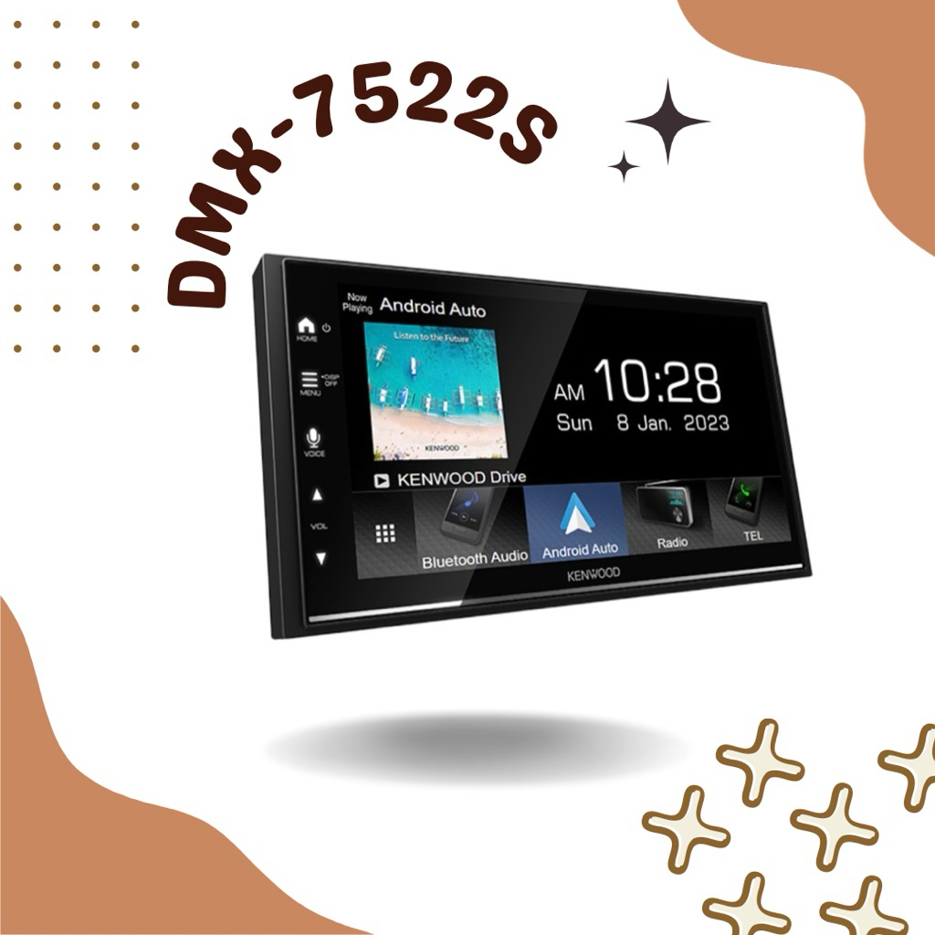 Kenwood DMX-7522S หน้าจอขนาด 6.8"