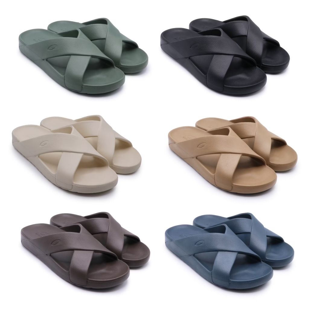 รองเท้าแตะสวมหูไขว้ SLIDE CROSS แกมโบล กันน้ำ นุ่มเบาสบายสุดๆ GAMBOL ใส่ได้ชายหญิง GM42228 Size 36-44