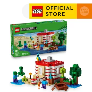 LEGO Minecraft 21275 The TNT Jungle House (287pcs.), Building Blocks, Kids Toy