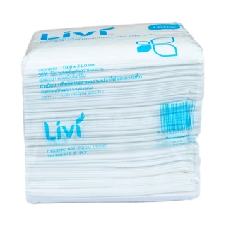 (ยกลัง) Livi กระดาษชำระ Hygienic Bathroom Tissue หนา 2 ชั้น 250 แผ่น จำนวน 60 แพ็ค/ลัง