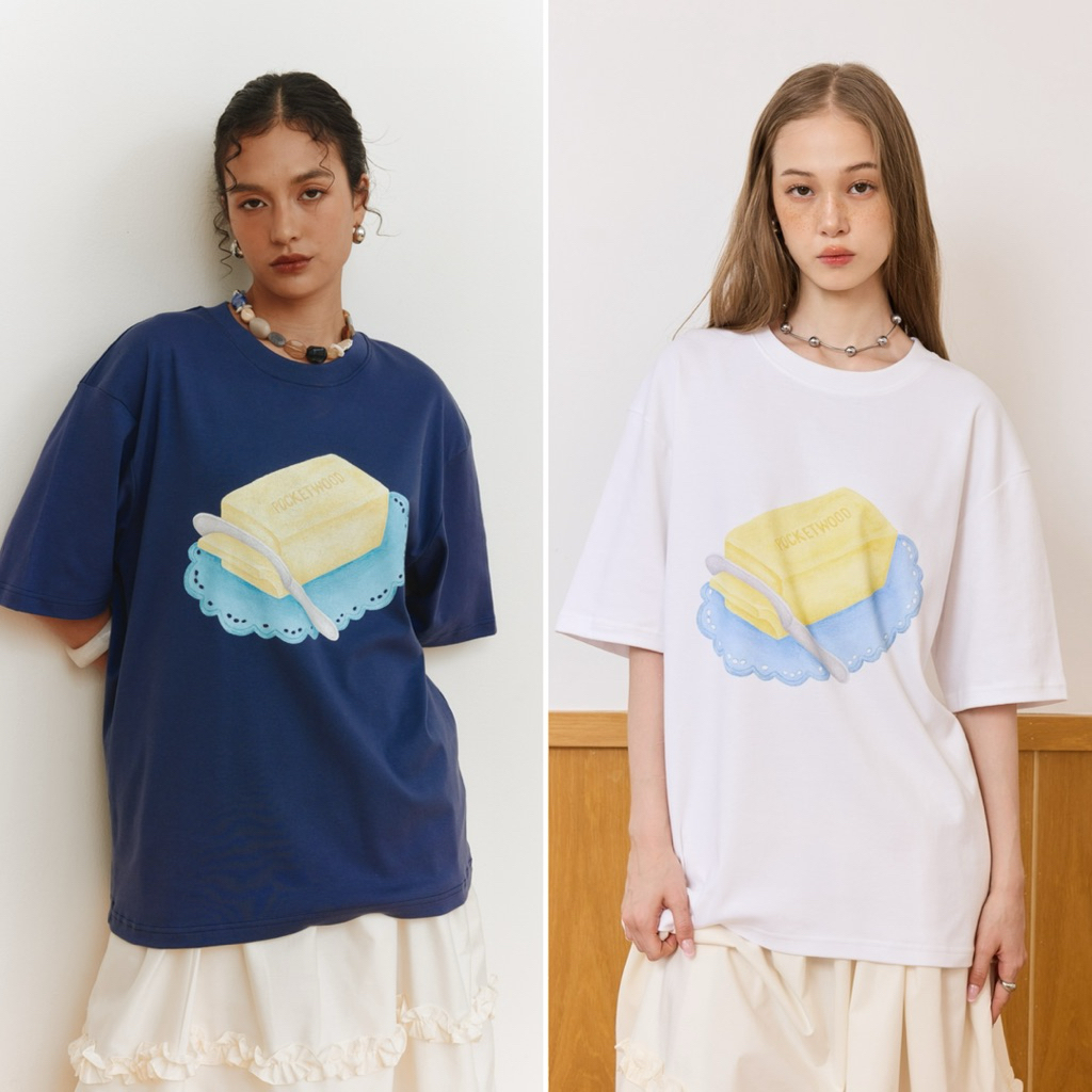 Jennie Tee [พร้อมส่ง] เสื้อยืดทรงโอเวอร์ไซส์