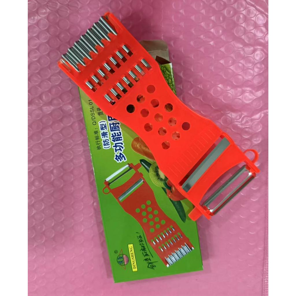 ซื้อสองแถมหนึ่งแบนหนา(ชุด 3 ชิ้น) ที่ขูดมะละกอ 5in1ของแท้ ใช้ทน คม นาน มีดปอกอเนกประสงค์DS-01-2 - รูปที่ 7