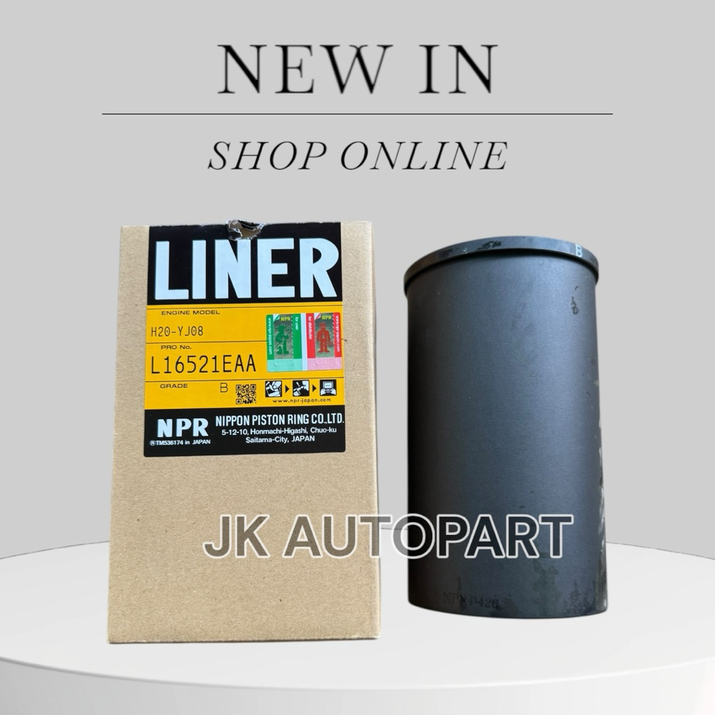 ปลอกสูบ HINO MEGA JO8C-T รหัส L16521DZA-A มีบ่า/L16521EAA-B มีบ่า ยี่ห้อ NPR JAPAN แท้ๆ/BNNIKP