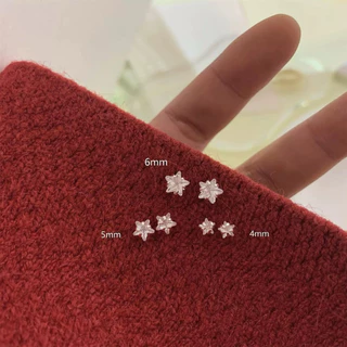 ⭐️ มีส่งด่วน⭐️ ต่างหูเงินแท้ ต่างหูเงิน รูปดาว 1คู่ พร้อมส่ง
