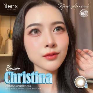 🔥คอนแทคเลนส์✨ขนาดมินิ✨Christina ( ilens )✨Brown/Gray