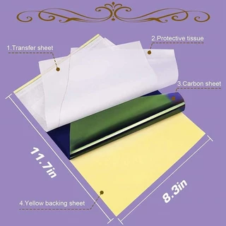 100แผ่น กระดาษลอกลาย A4 Size Tattoo Tracing paper กระดาษลอกลายสัก แผ่นลอกลายสัก