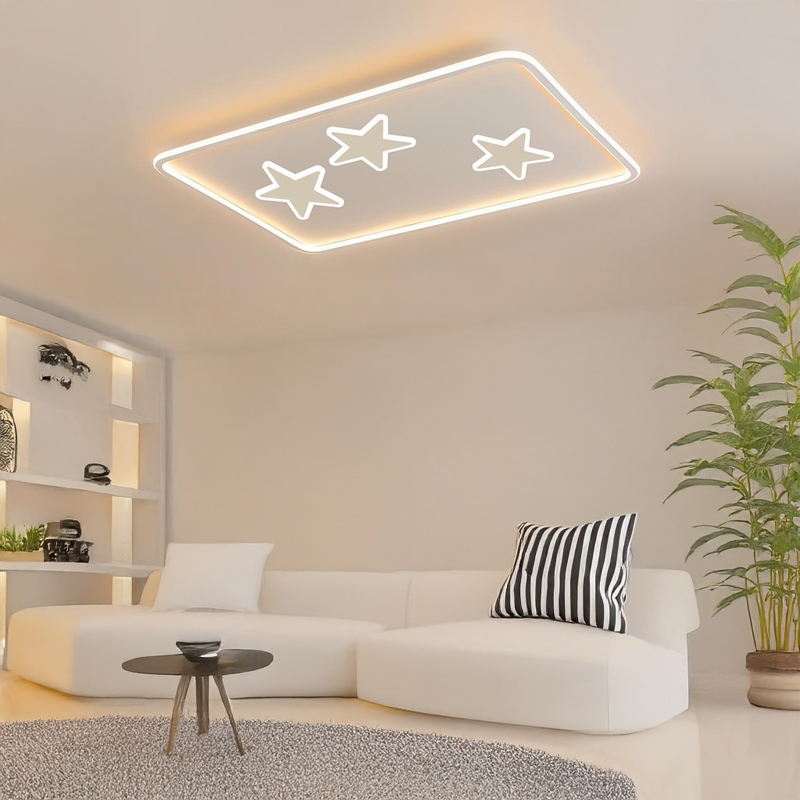 LED โคมไฟเพดาน ยุโรปตอนเหนือ ทันสมัย ความคิดสร้างสรรค์ ห้องนอน ห้องนั่งเล่น ห้องรับประทานอาหาร โคมไฟเพดาน ไฟเพดาน - รูปที่ 5