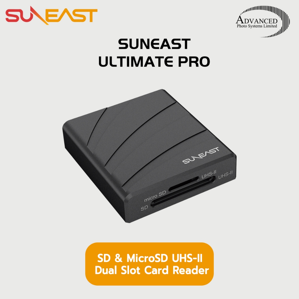 การ์ดรีดเดอร์ SUNEAST ULTIMATE PRO SD & MicroSD UHS-II Dual Slot Card Reader