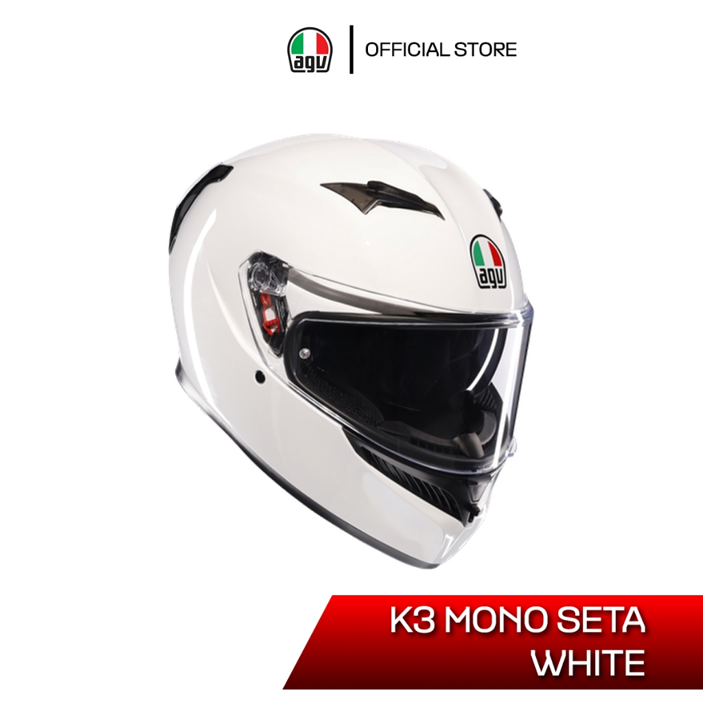 หมวกกันน็อค AGV K3 / MONO SETA WHITE