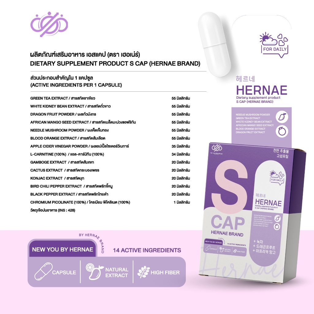 [ โปรคู่ S-CAP + FIBER ] HERNAE HONEY LEMON FIBER PLUS ไฟเบอร์ซ้อกัส  scap ไฟเบอร์ เฮอร์เน่ เอสแคป ซ้อกัส รูปที่ 5