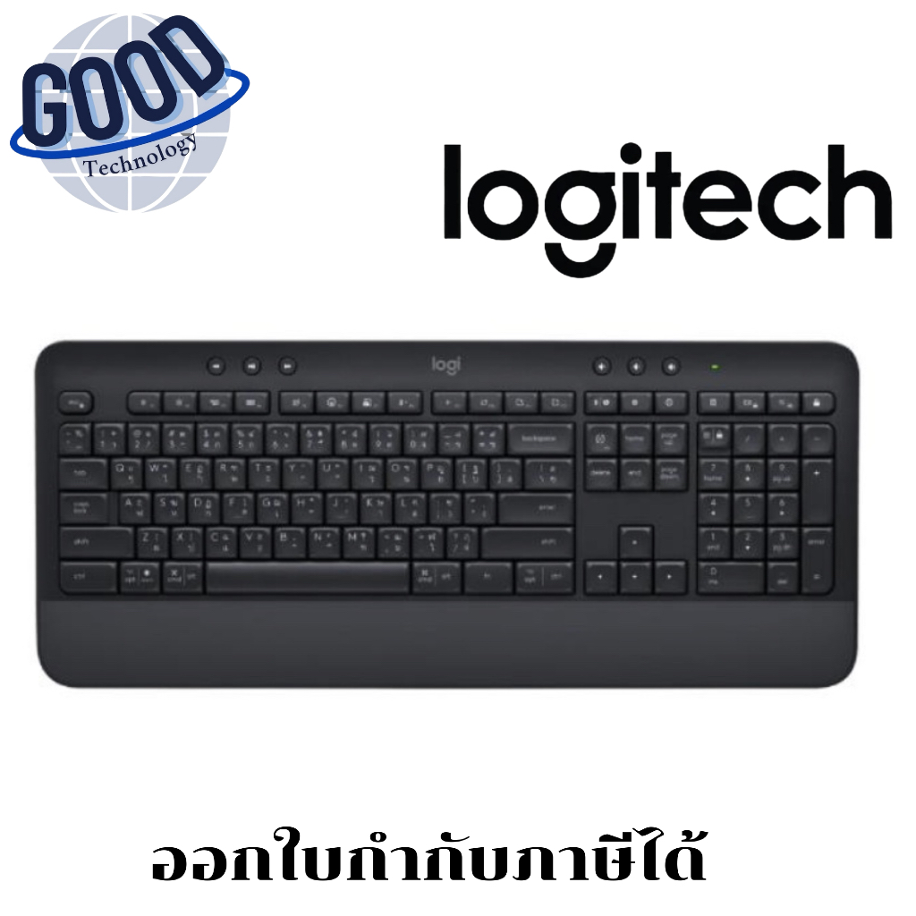 Logitech Bluetooth and Wireless Keyboard Signature K650 Graphite TH/ENคีย์บอร์ดไร้สาย