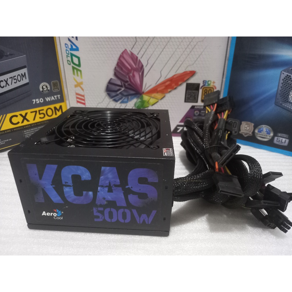 PSU ประกัน 2เดือน Aerocool KCAS 500W 80+Bronze มือ2 / power supply / พาวเวอร์ซัพพลาย