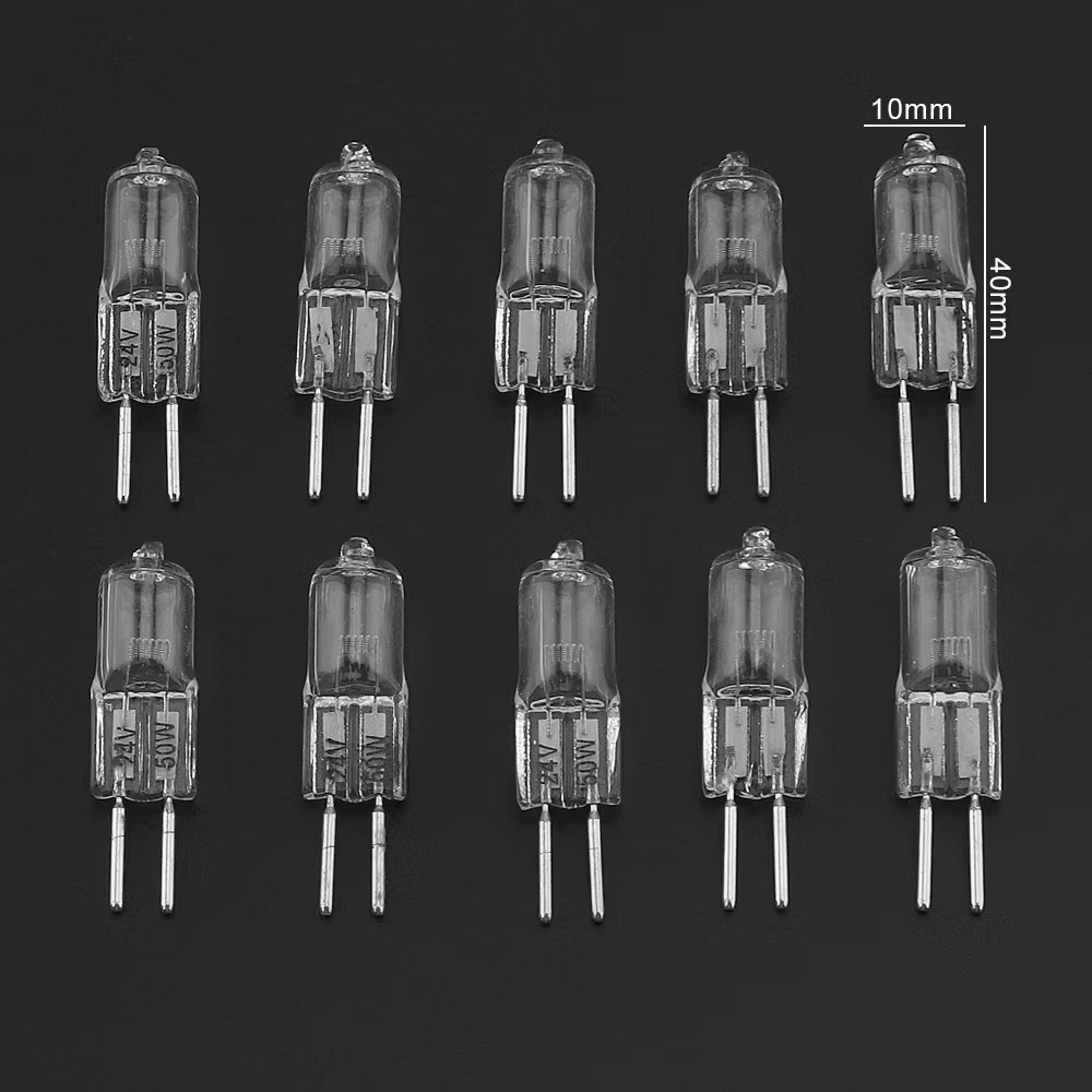 หลอดไฟ แคปซูล G4 12v 20w / G4 220v 35w / G5.3 12v 50w / G5.3 220v 35w / G9 230v 40w ขุ่น แสงวอร์ม L3