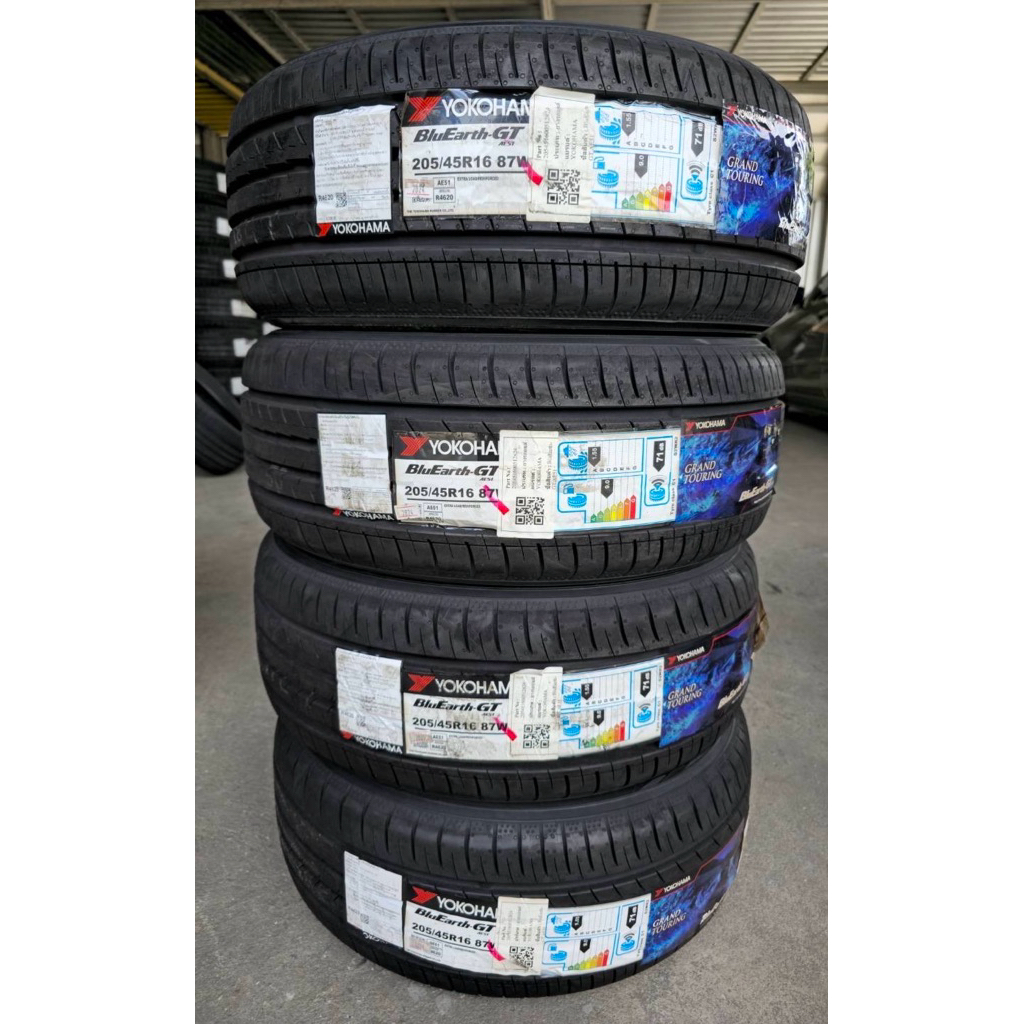 🚓🚗Yokohama ae51 205/45/16 ยางใหม่ ปี24