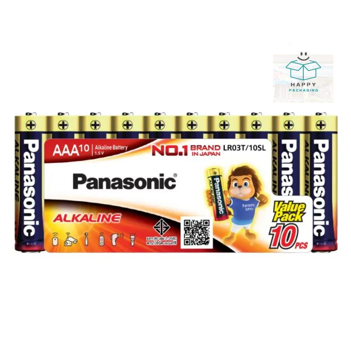 พานาโซนิค ถ่านอัลคาไลน์ LR03T/10SL AAA 10 ก้อน