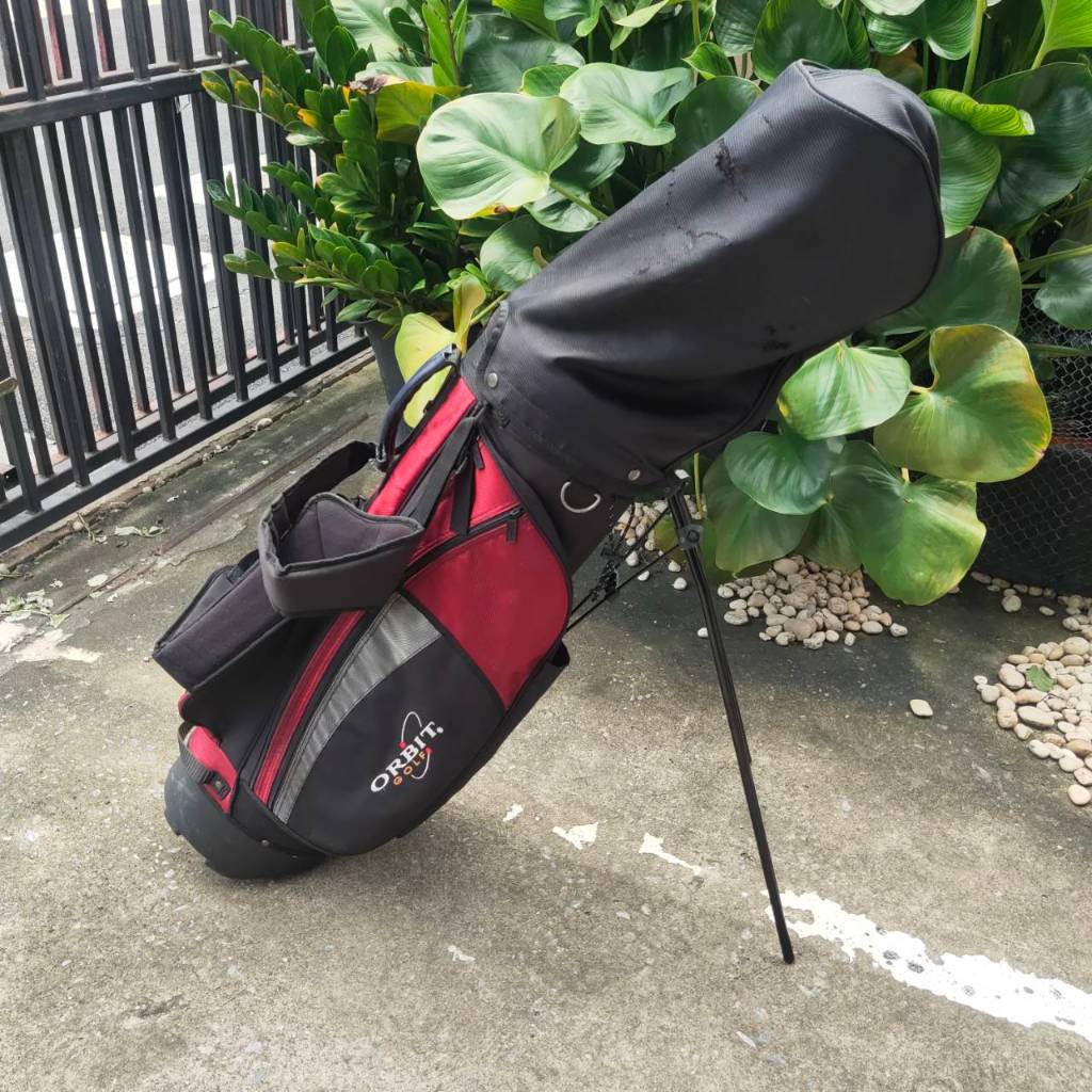 ถุงกอล์ฟ ORBIT มือสอง ** COVER มีลอยขาด ** ถุงกอล์ฟขาตั้ง พร้อมสายสะพาย