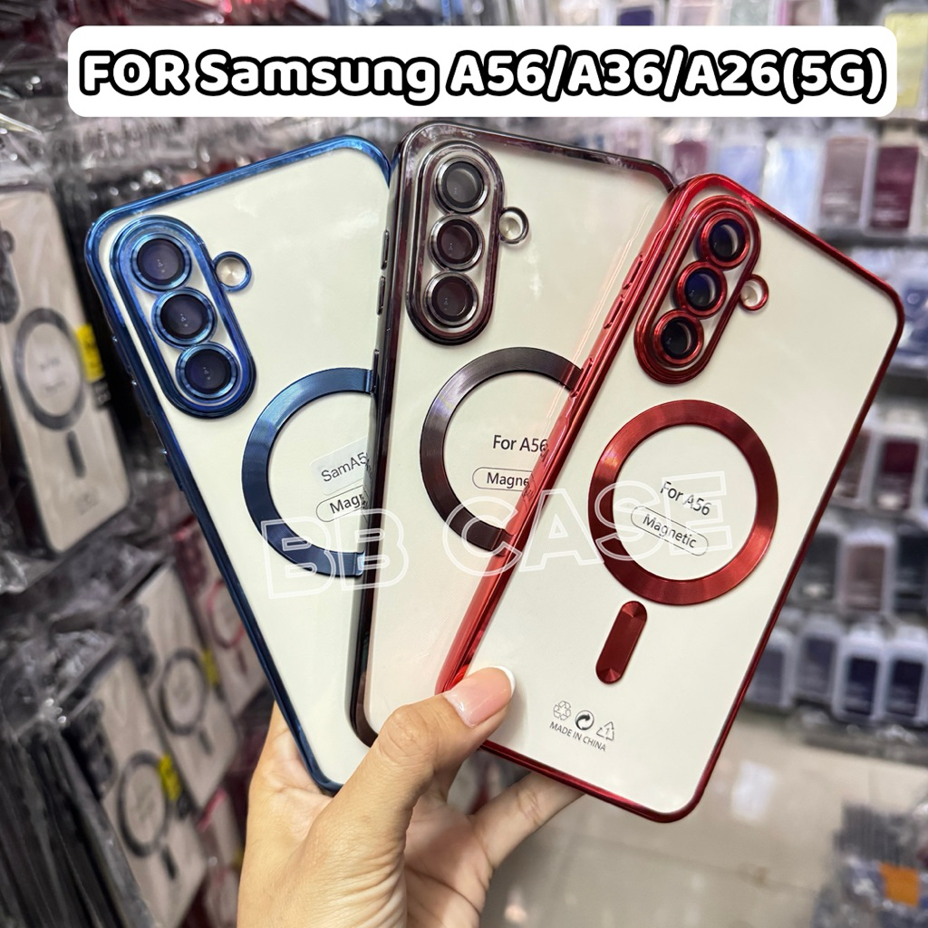 เคสซิลิคอนTPU สำหรับ รุ่น Samsun A56(5G) A36(5G) A26(5G) ตรงรุ่น ขอบนิ่มหลังใสชาร์จไร้สาย มีสามสี ปกป้องเลนส์กล้อง