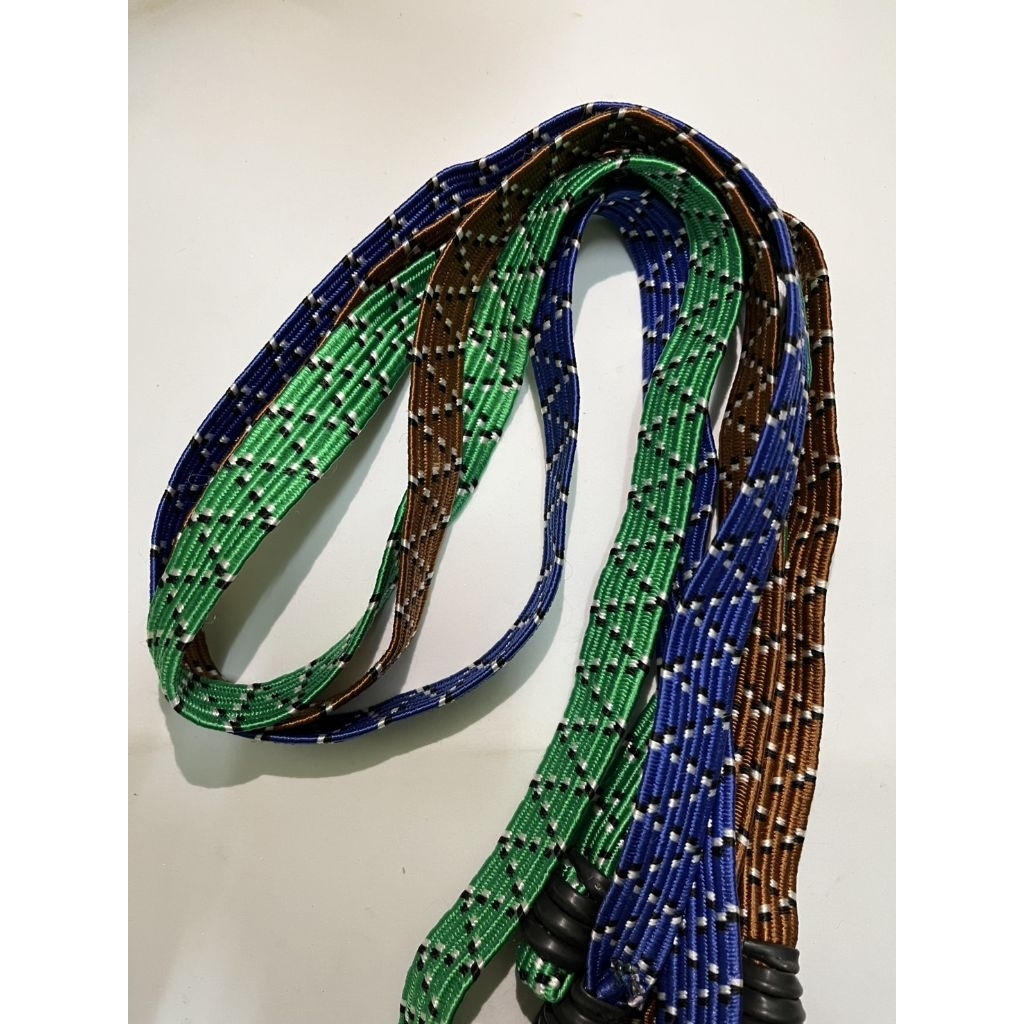 สายรัดแบบแบน สายรัดยางยืดแบน สายรัดของแบน  เหนียว แข็งแรง ยืดได้ยาว ยางมัดท้ายรถมอเตอร์ไซค์