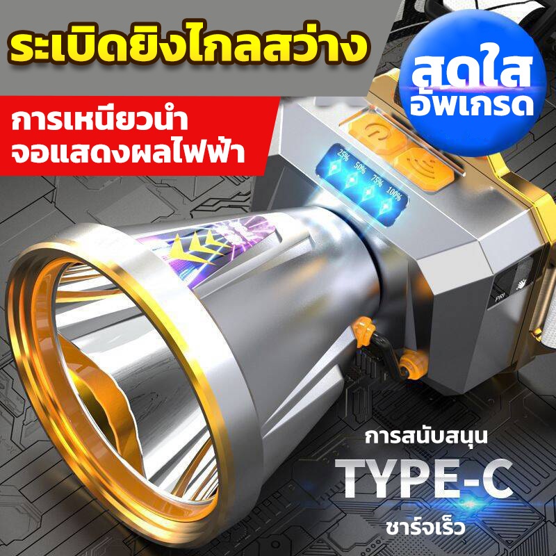 KAISER ไฟฉายคาดหัว ไฟคาดหัว ส่องไกล ไฟคาดหัว LED ส่องกบ เดินป่า ลุยฝนได้ สว่างมาก รับประกันความสว่าง L-42 - รูปที่ 7