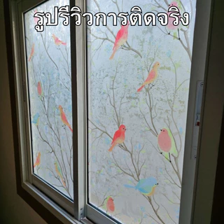 ฟิล์มฝ้าติดกระจก แบบสุญญากาศ รวมลายมีสี ติดง่าย กันคนมอง ลดแสง เพิ่มความเป็นส่วนตัว ฟิล์มติดกระจก สติกเกอร์ติดกระจก