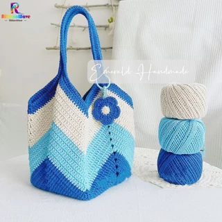เชือกฟอกนิ่ม 100ก 2 มิลลิเมตร ถักหมวก คอตตอนเกลียว เชือกถักDIY