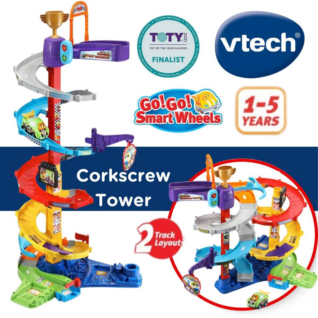 VTech Go! Go! Smart Wheels Ultimate Corkscrew Tower รางรถแข่ง สุดยอดหอคอยแห่งการผจญภัยที่ไร้ขีดจำกัด