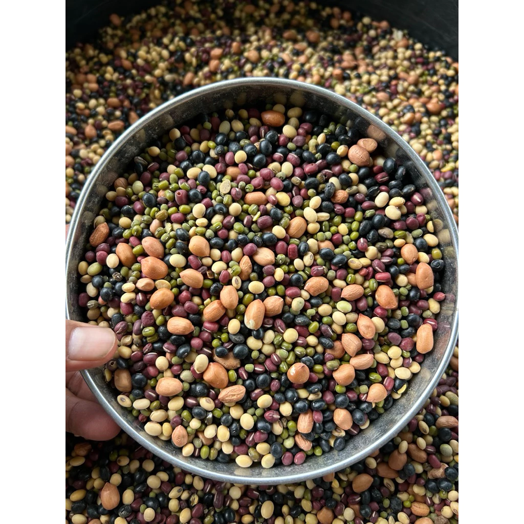 ถั่วรวม5สี คัดสวยสะอาดใหม่สด นึ่งให้นกแก้วกิน