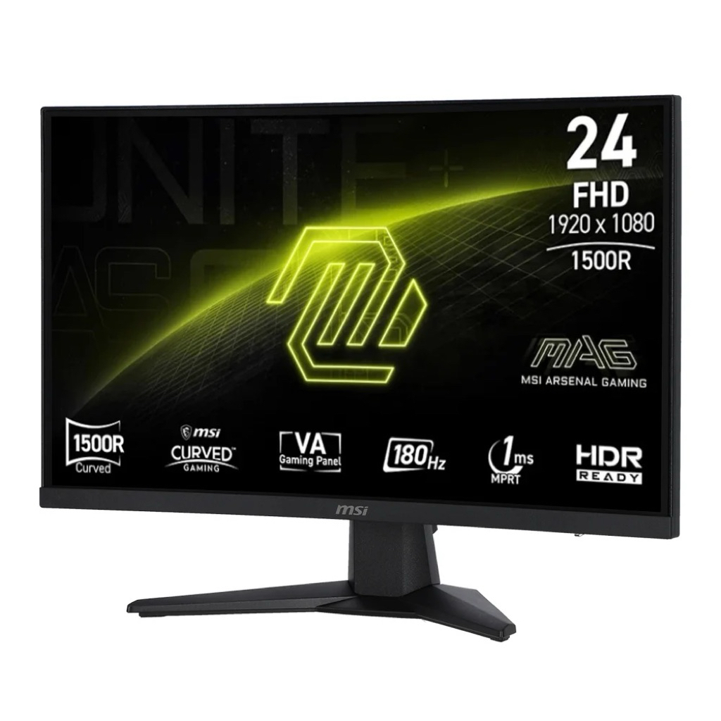 MONITOR (จอมอนิเตอร์) MSI MAG 244C - 23.6 INCH VA FHD 180Hz ADAPTIVE SYNC CURVED (ประกันพึ่งเดิน)