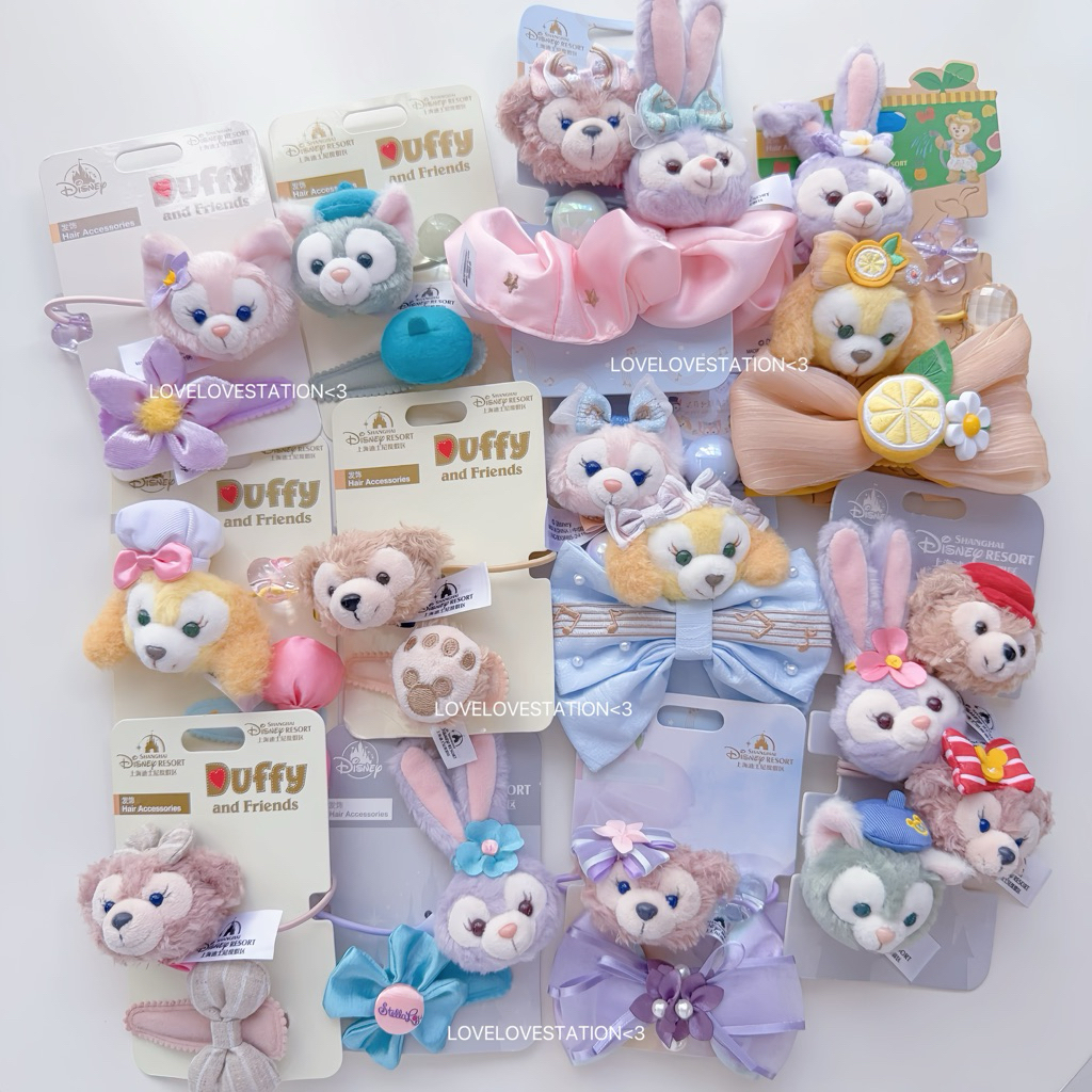 พร้อมส่ง🎀 กิ๊บ+ยางรัดผม duffy&friends disneyland Shanghai ลิขสิทธิ์แท้