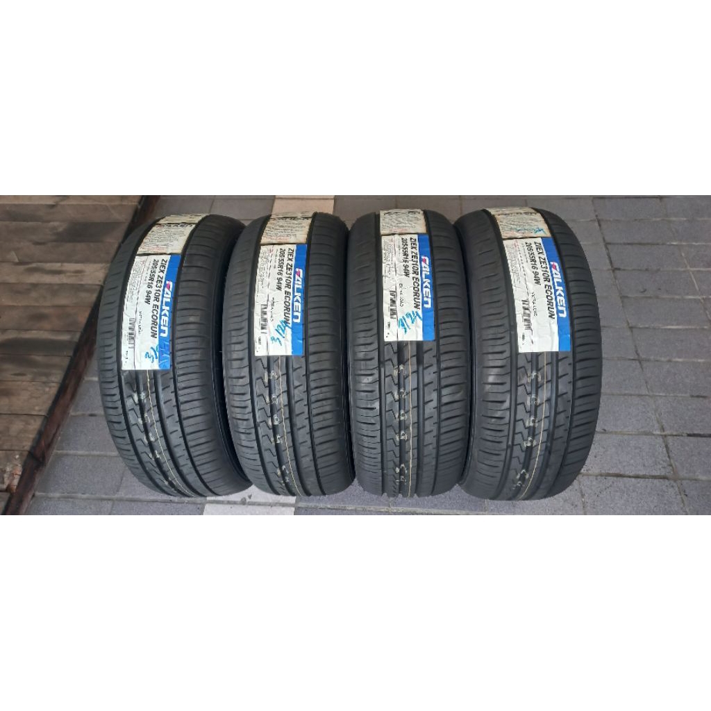 FALKEN 205/55R16 รุ่นท้อป ze310r ยางใหม่ปี2024(รวมยาง4เส้น)แถมจุ้ม4ตัว
