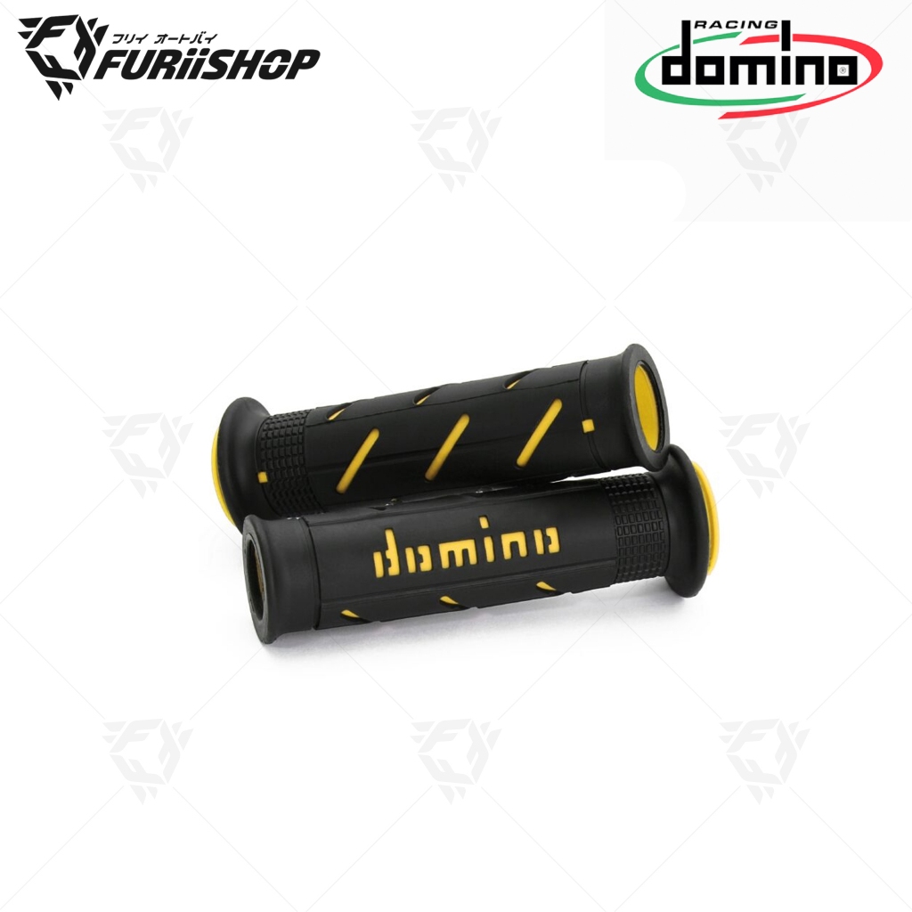 ปลอกแฮนด์ DOMINO A250 ปลายเปิด ดำ-เหลือง