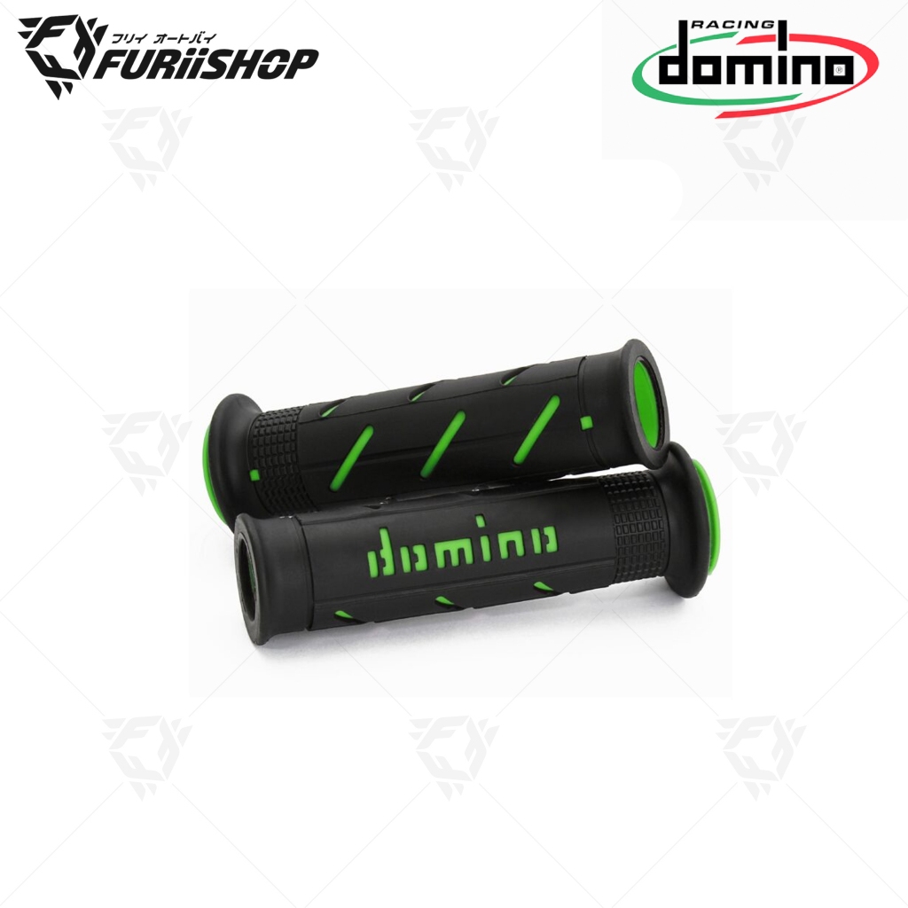 ปลอกแฮนด์ DOMINO A250 ปลายเปิด ดำ-เขียว