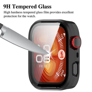 เคสกันรอย + ฟิล์มกระจกในตัวสำหรับ นาฬิกา Huawei Watch Fit 4 / Fit 4 Pro แบบแข็ง กันกระแทก ปิดจอครบ