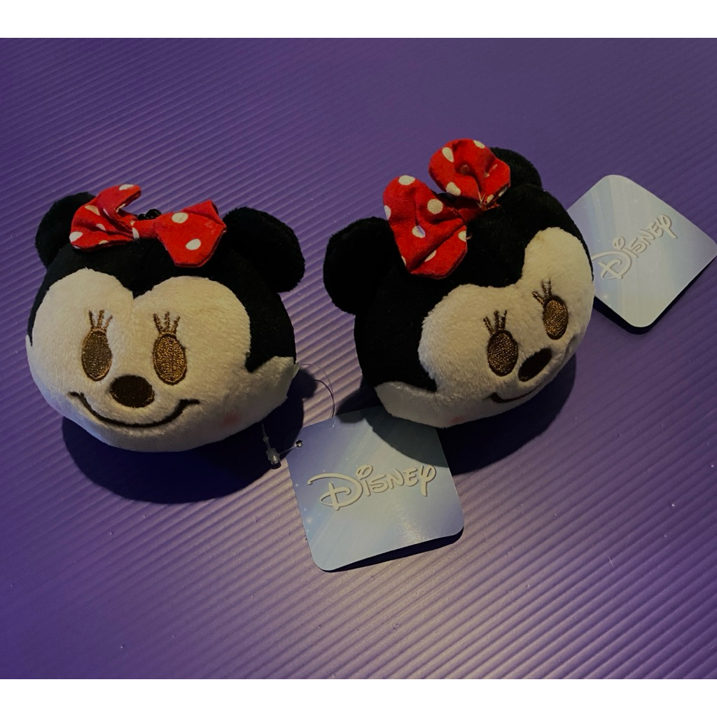 น่ารัก พวงกุญแจห้อยกระเป๋า Disney Minnie Mouse ทรงซาลาเปา