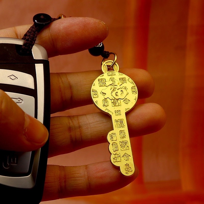 K 129 ทองเหลืองบริสุทธิ์ ปี่เซียะ พวงกุญแจ  Tanida - รูปที่ 2