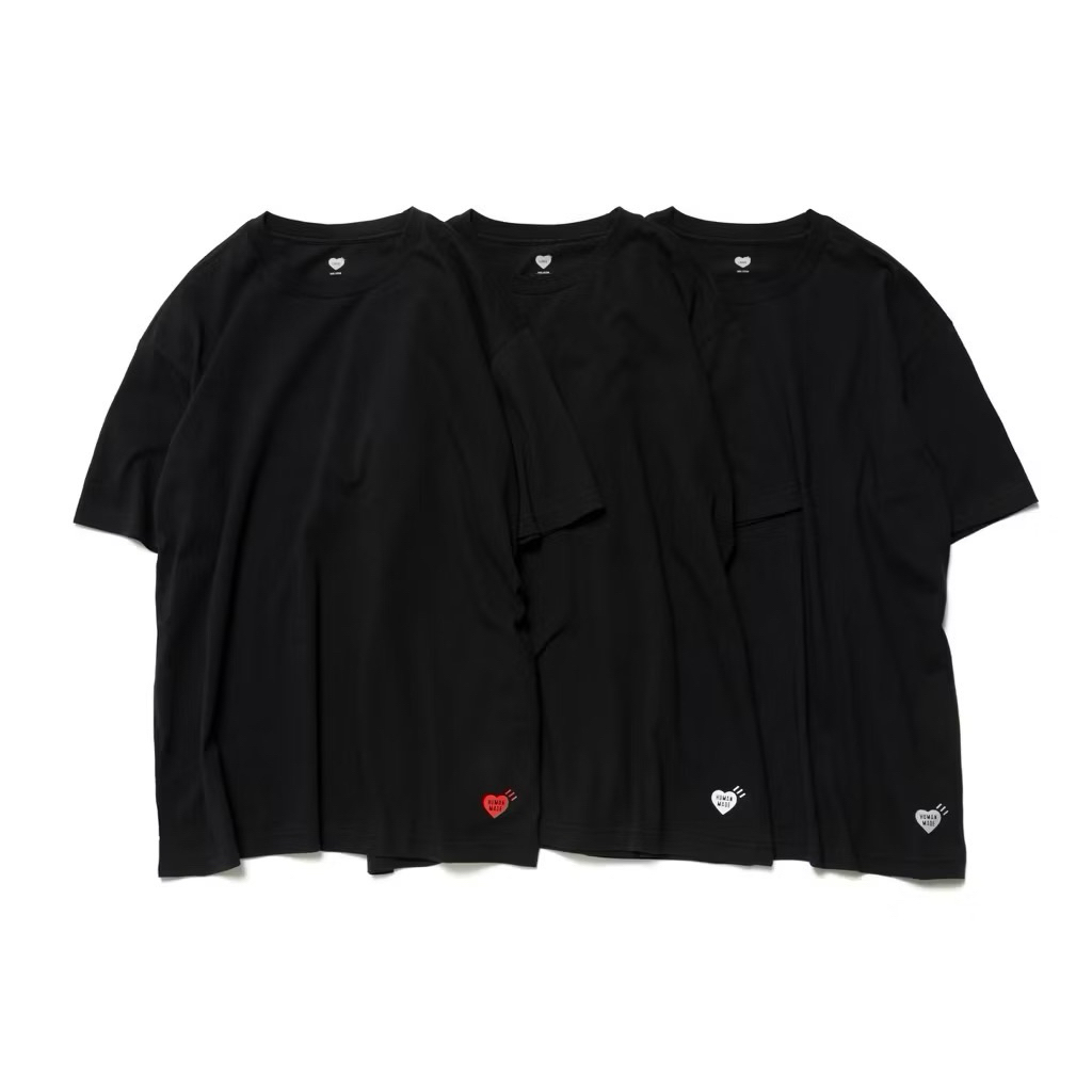 Human Made 3-Pack Pocket Tee แยกขาย มือ 1 แท้ 100% สีดำ