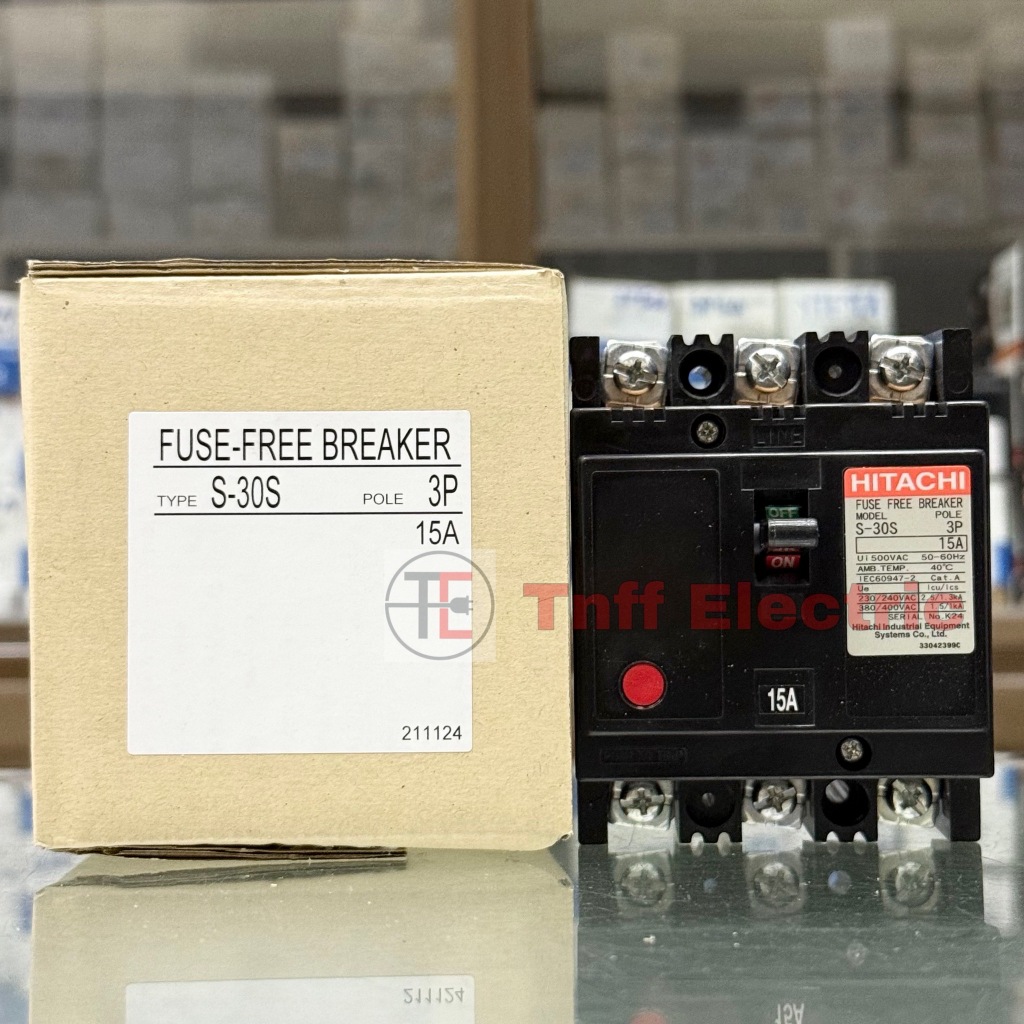 Hitachi S-30S (10A, 15A, 20A, 30A) เซอร์กิต เบรกเกอร์ 3 โพล (3P)
