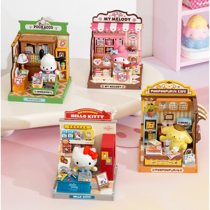 💗 พร้อมส่ง CN.ver 💗 Funtory บ้านตุ๊กตา DIY ประกอบเอง Rolife x Sanrio ลิขสิทธิ์แท้ ของเล่น ของขวัญ
