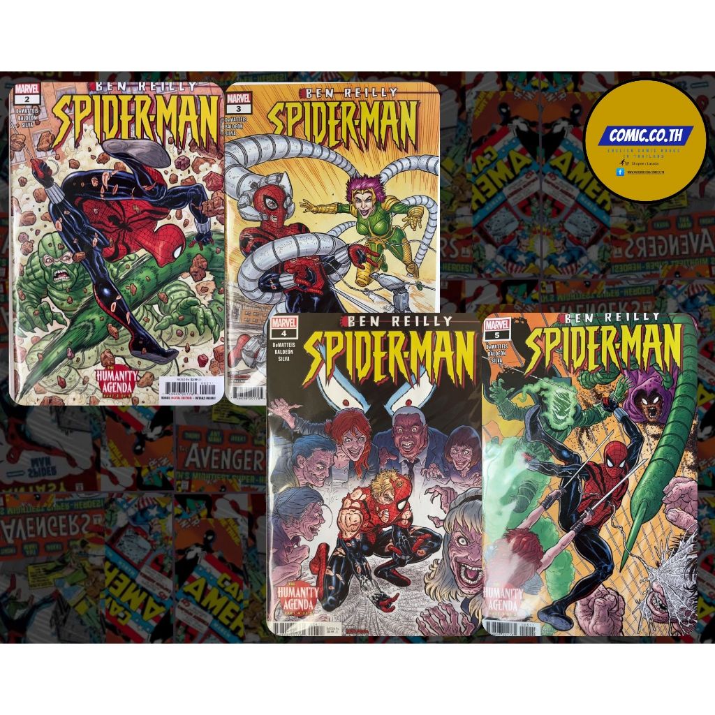 Ben Reilly: Spider-Man #2-5 (2022) | Marvel English Comics Set | Humanity Agenda | คอมิกสไปเดอร์แมนภ