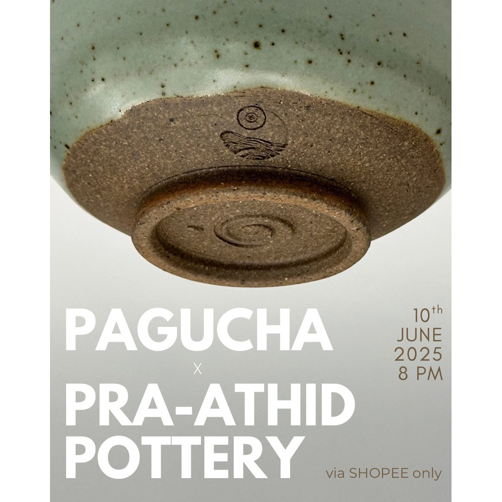 PAGUcha x Pra-arthid Pottery Katakuchi Chawan - ถ้วยชงชาแบบปากรินเท ผลงานคอลแลปจากศิลปิน คุณนุ พระอา