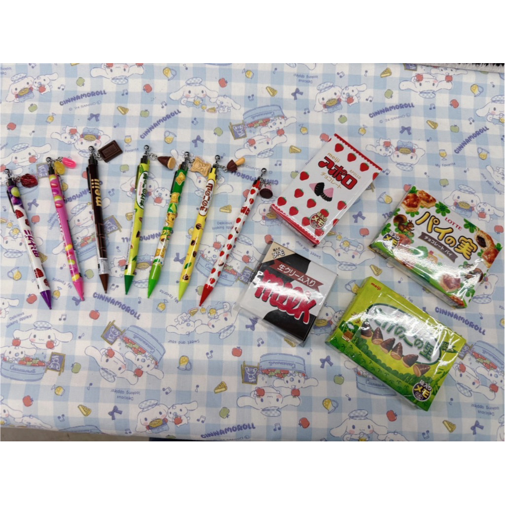 🎀พร้อมส่ง🎀ปากกา ,ดินสอFUNBOX Ready Stock ของญี่ปุ่น sakamoto Snacks Candy ปากกาลูกลื่น Strawberry Chocolate
