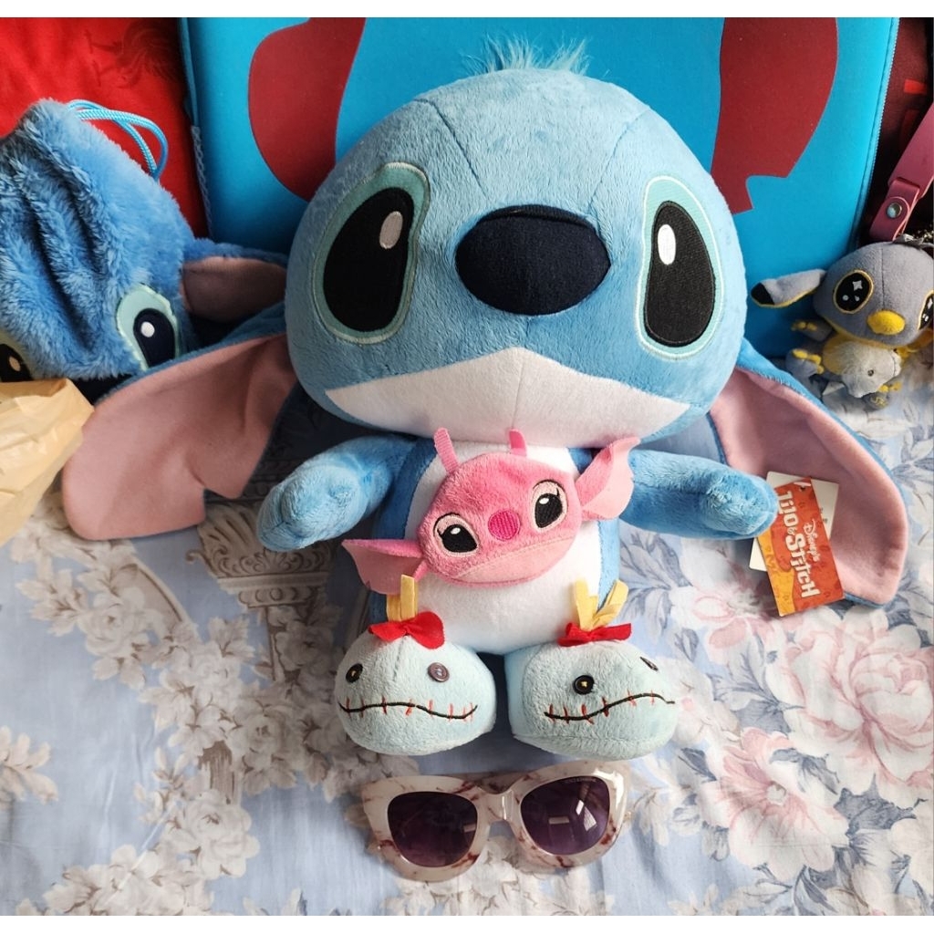 ตุ๊กตารูปสติช (Stitch) -สะพายกระเป๋า Angel