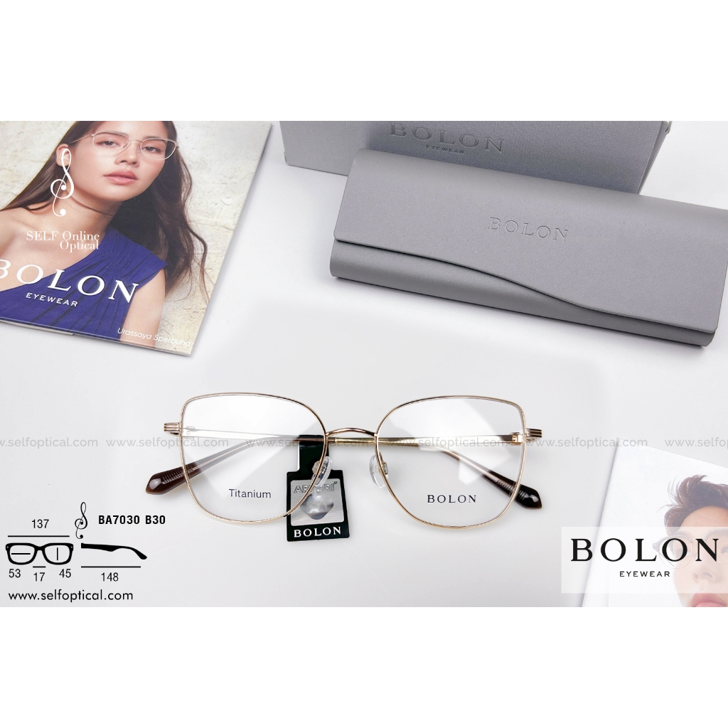กรอบแว่น BOLON RIGA BA7030 Size 53 ลิขสิทธิแท้ รับประกันศูนย์ไทย - SELF Optical