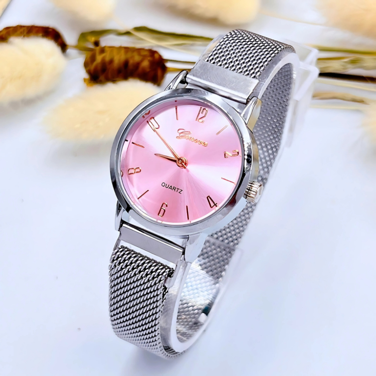 นาฬิกาข้อมือ GENEVA สายแม่เหล็ก ปรับสายได้ แฟชั่นเด็กยุคใหม่